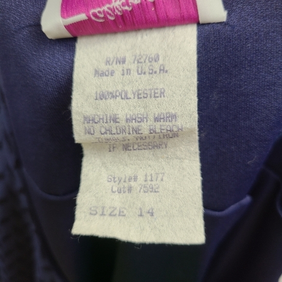 Vintage California Looks Blue Dress‎ size 14 - Picture 6 of 7